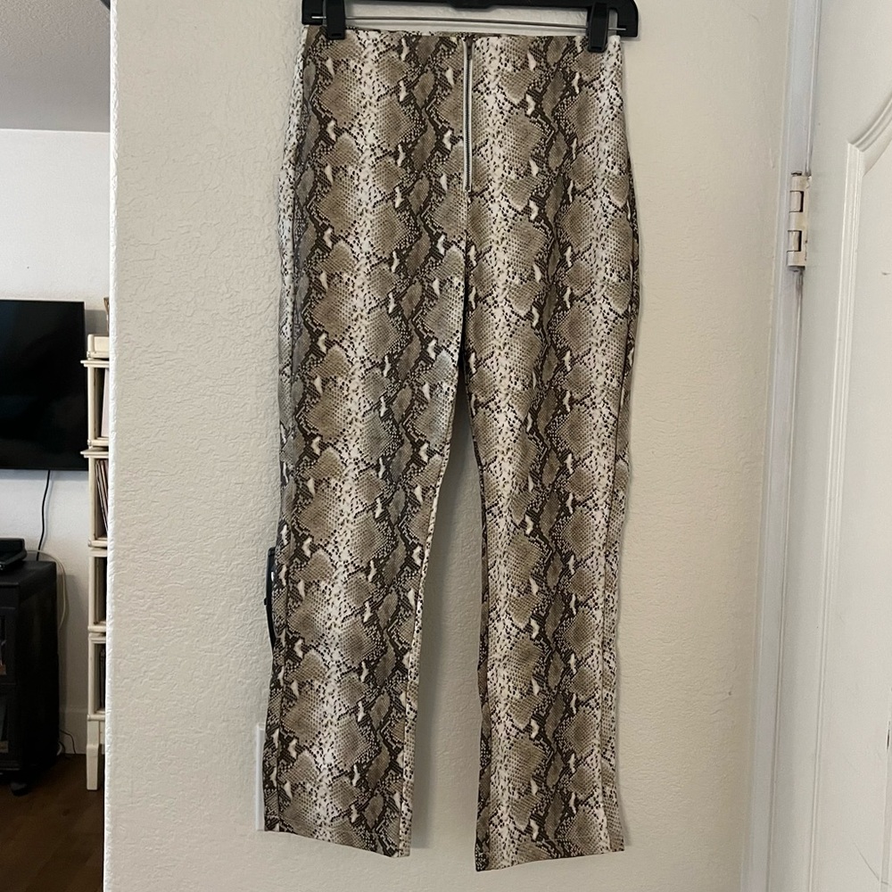 Faux Croc Pants